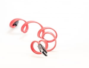 black and pink usb cable thumbnail