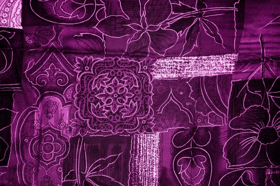 purple floral textile preview