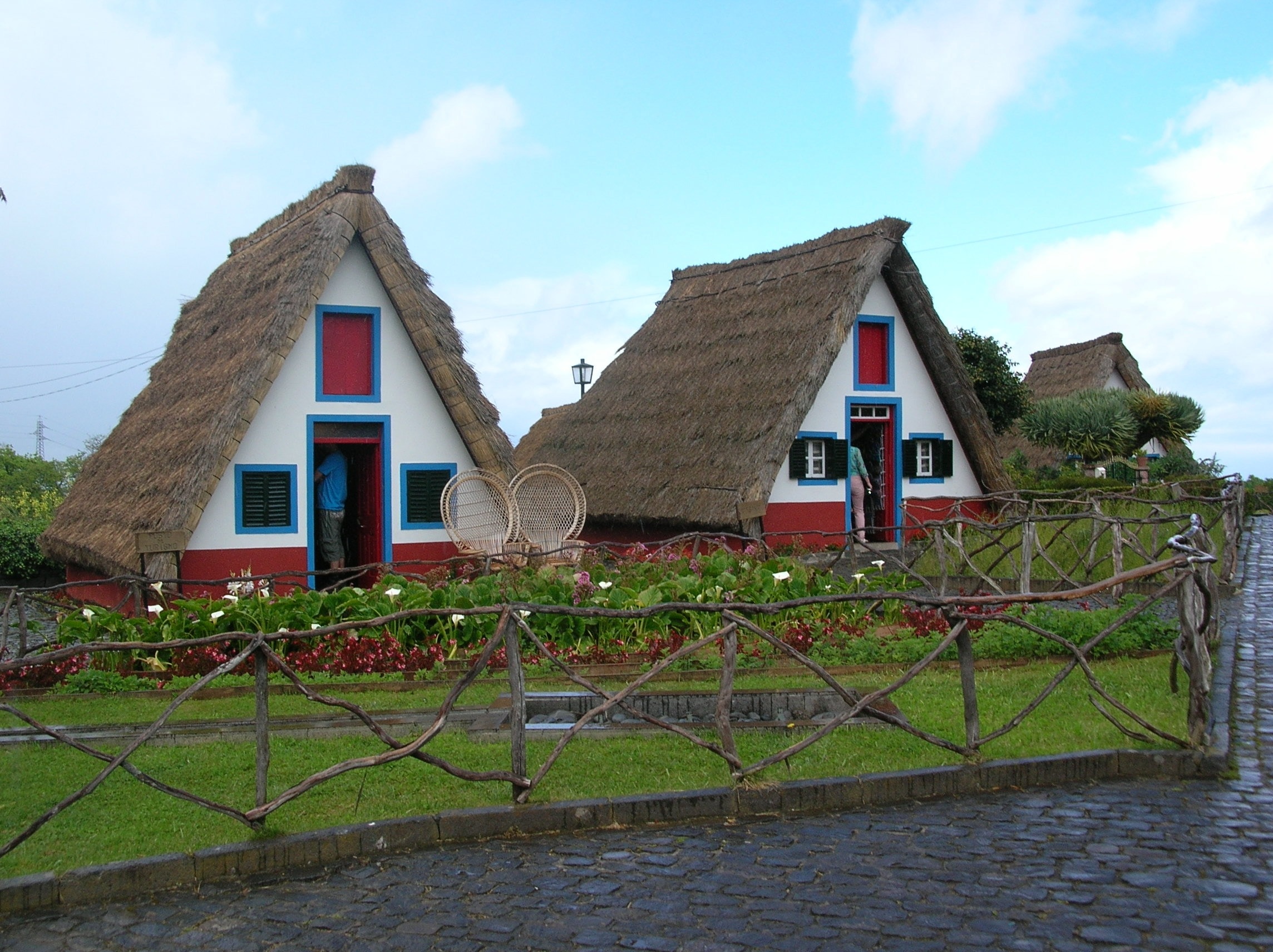 Madeira, Santana, Landmark, Depth, house, building exterior
