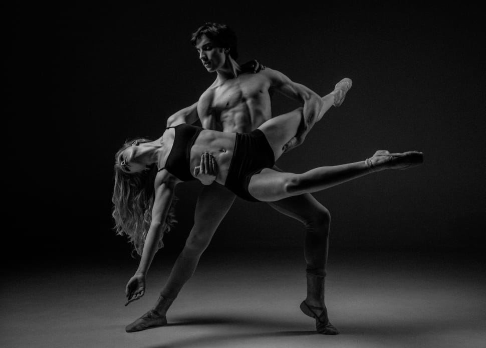 man and woman dancing photography preview