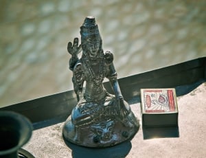 silver buddha statuette thumbnail
