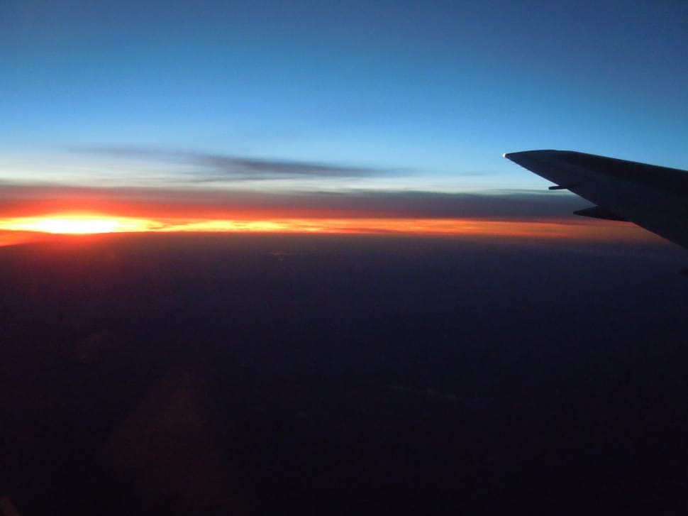 Sunset, Evening Sky, Afterglow, Travel, airplane, transportation preview
