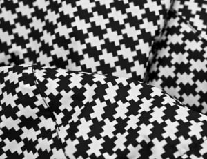 black and white cross print textile thumbnail