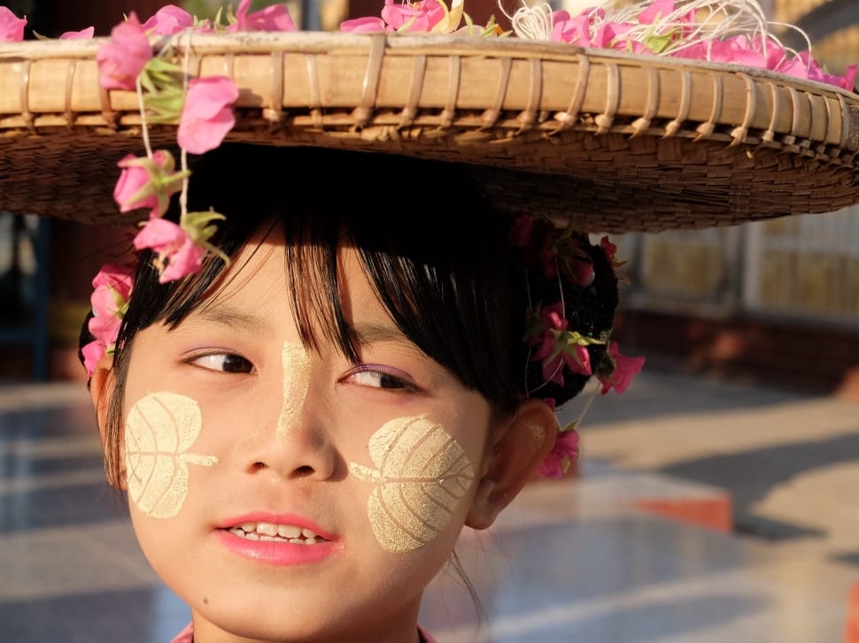 Girl, Happiness, Look, Burma, Buddhism, headshot, one woman only preview