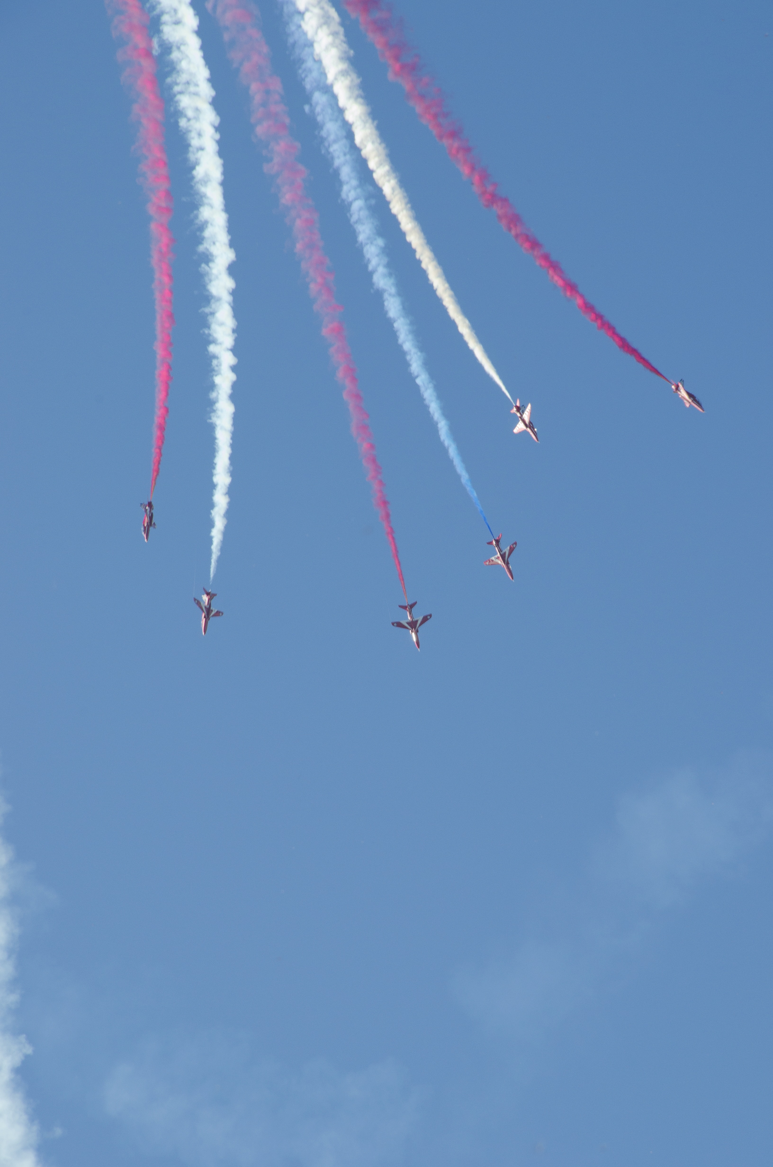 Red Arrows, Airshow, Airplane, Jet, airshow, vapor trail