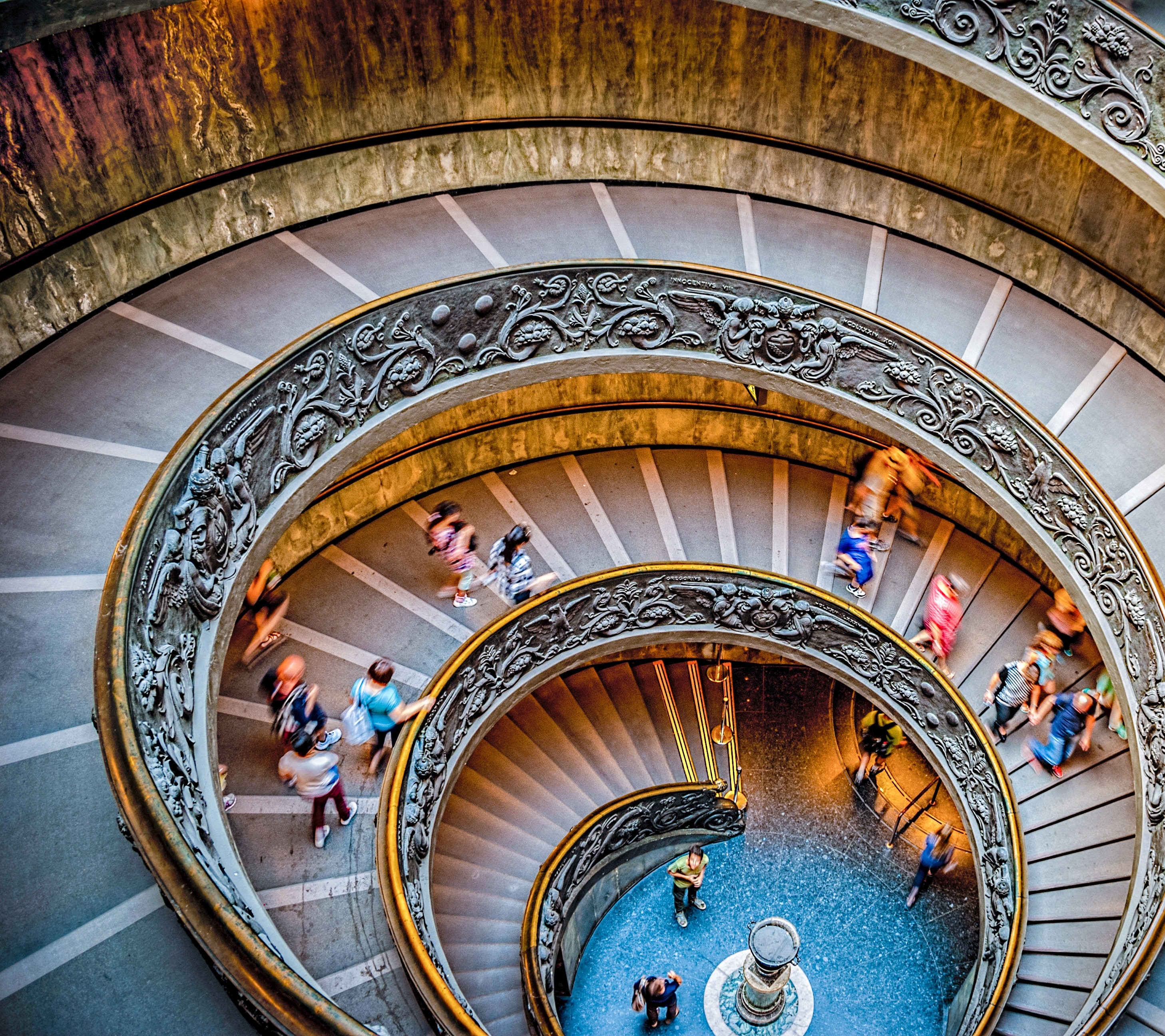photo of a round stair