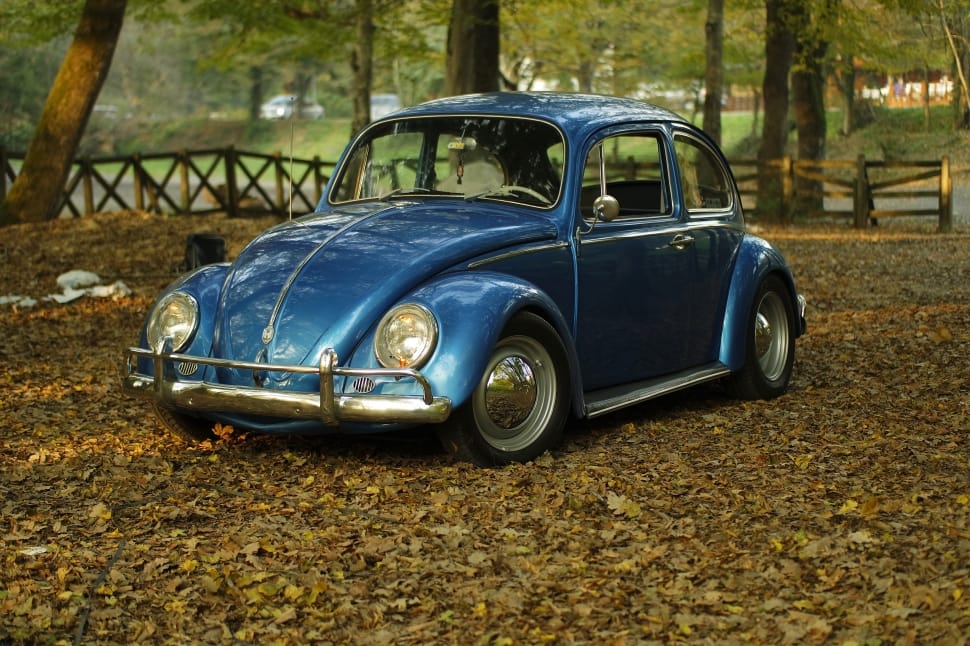 blue volkswagen beetle preview