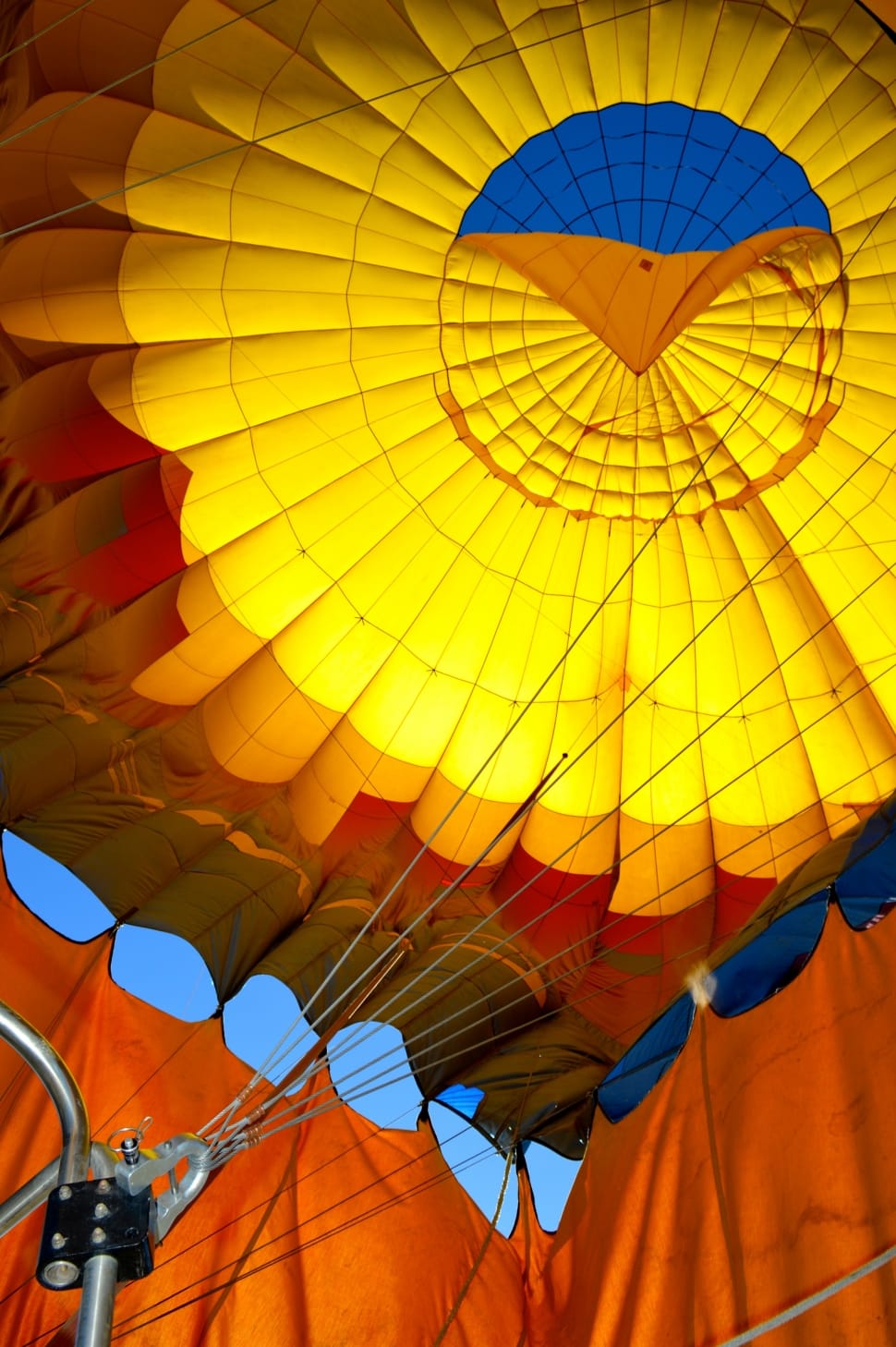 yellow and red hot air balloon preview