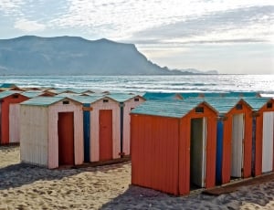 Huts, Colorful, Seaside, Sicily, Beach, beach, sand thumbnail
