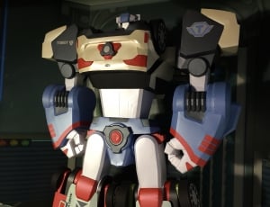 white red black and blue robot figure thumbnail