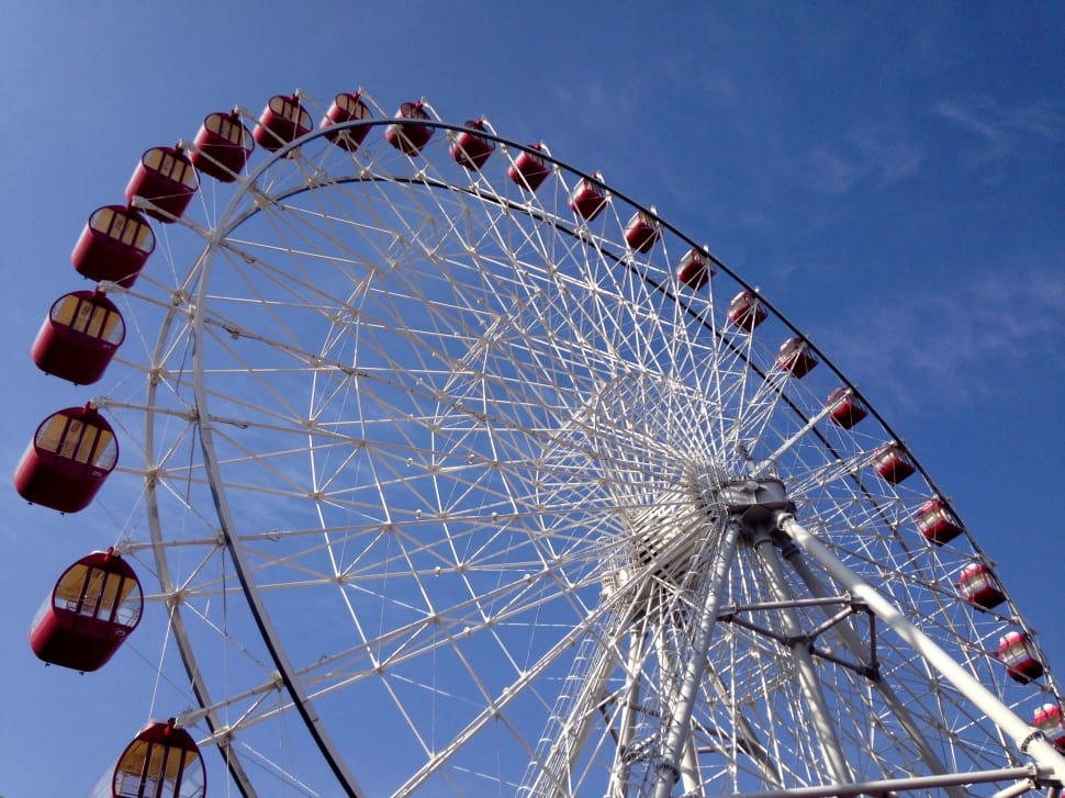 red and white ferris wheel preview