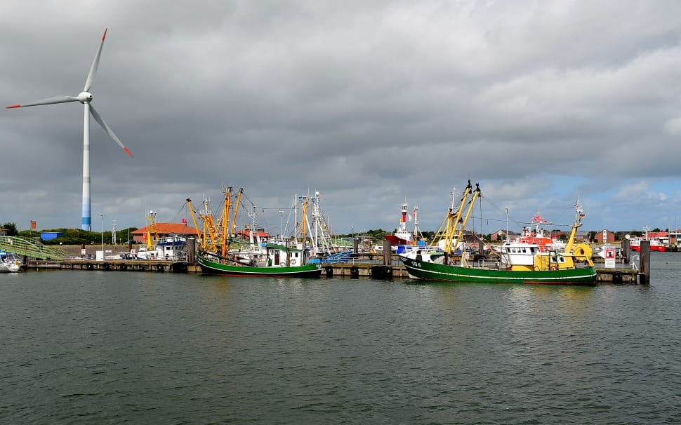 Industriehafen, Fishing Port, Port, nautical vessel, cloud - sky preview