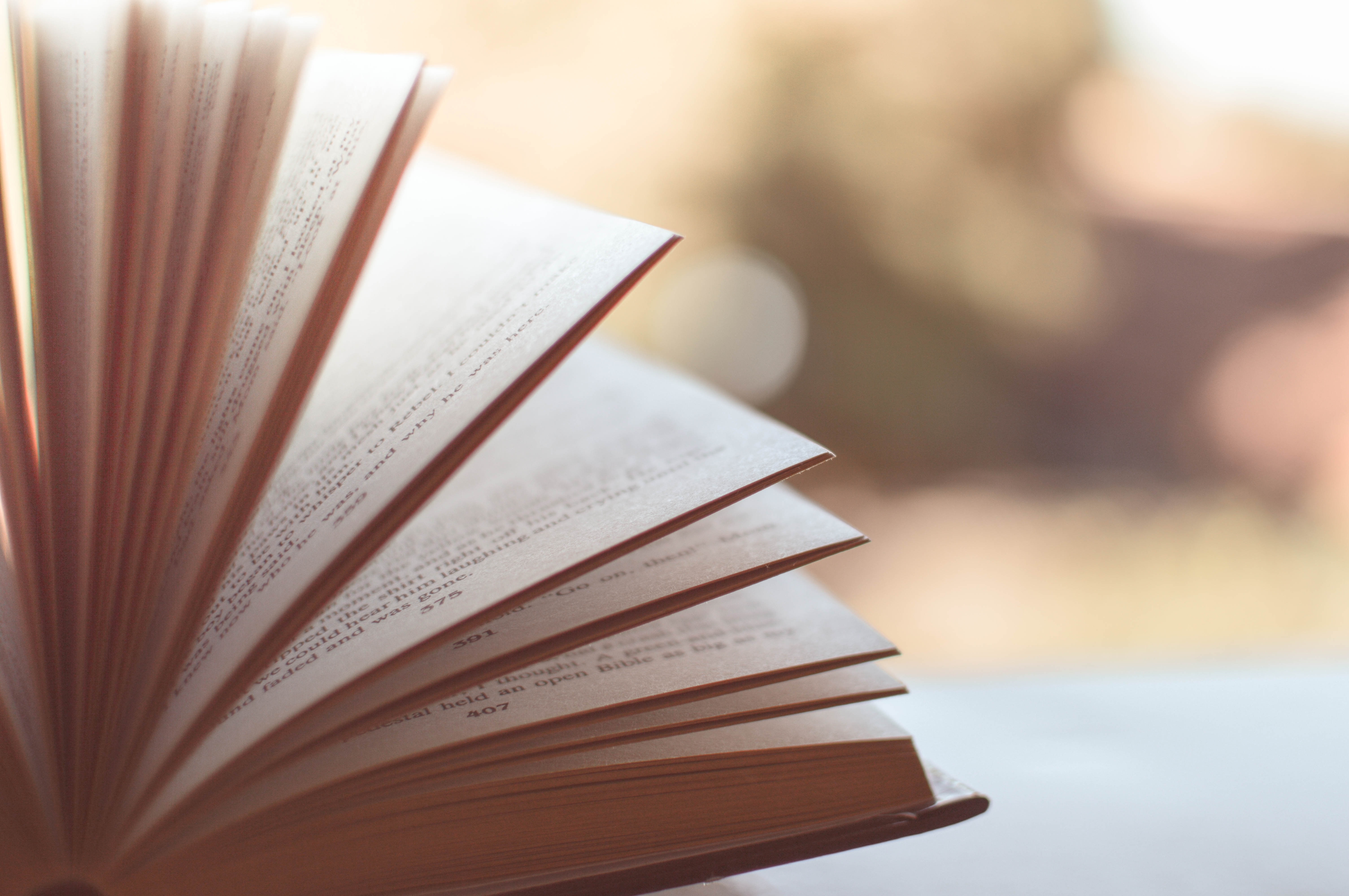 white printed book pages