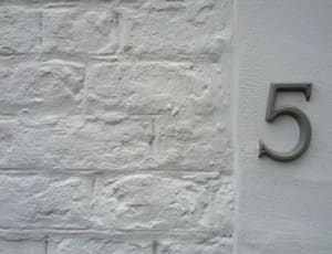 gray number house 5 signage thumbnail