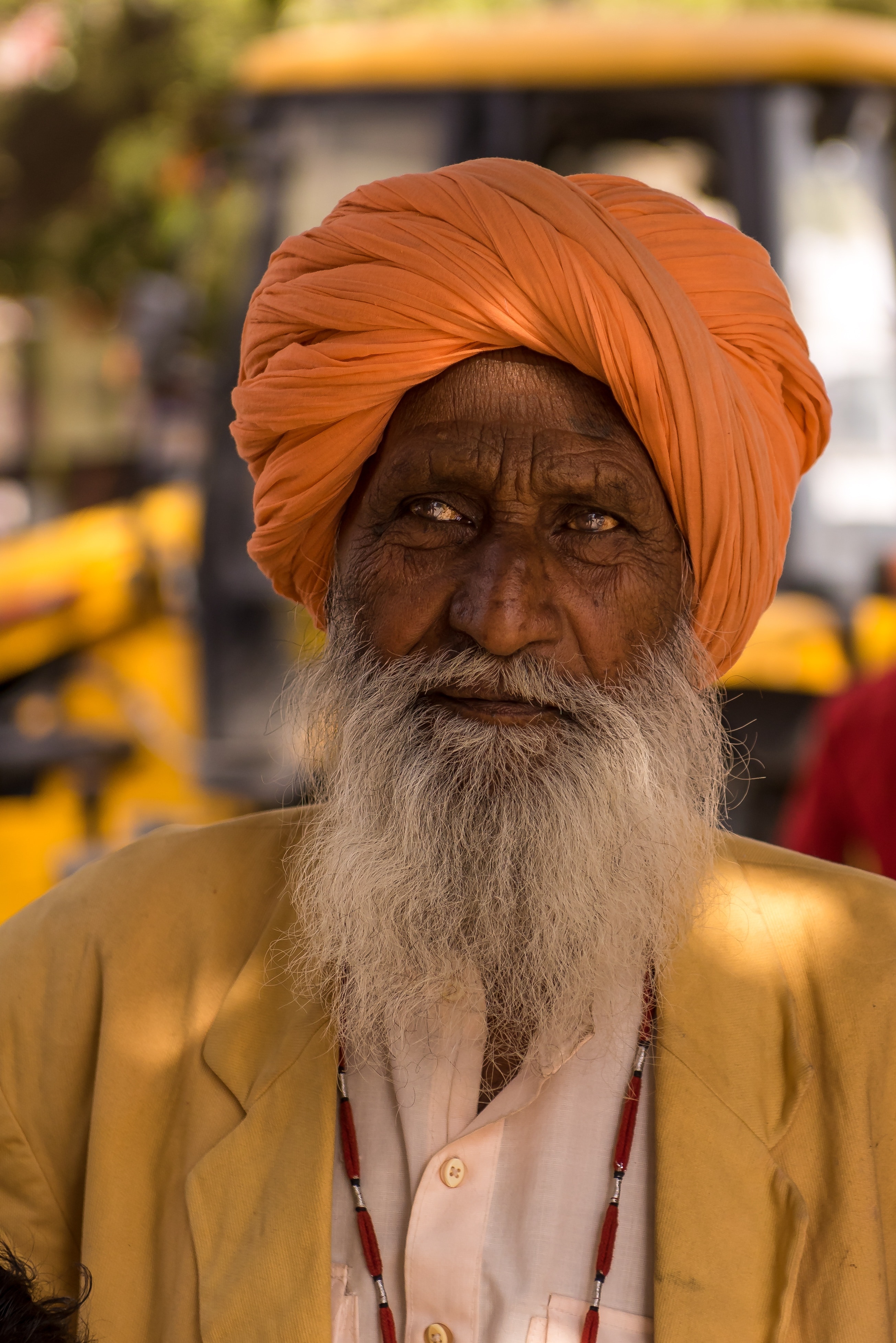 men's orange turban