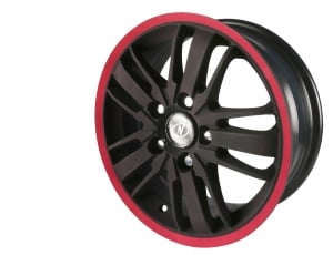black and red 5 spoke auto wheel thumbnail