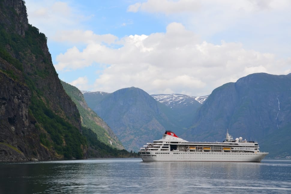 Fjord, Ship, Cruise, Norway, Cruise Ship, mountain, scenics preview