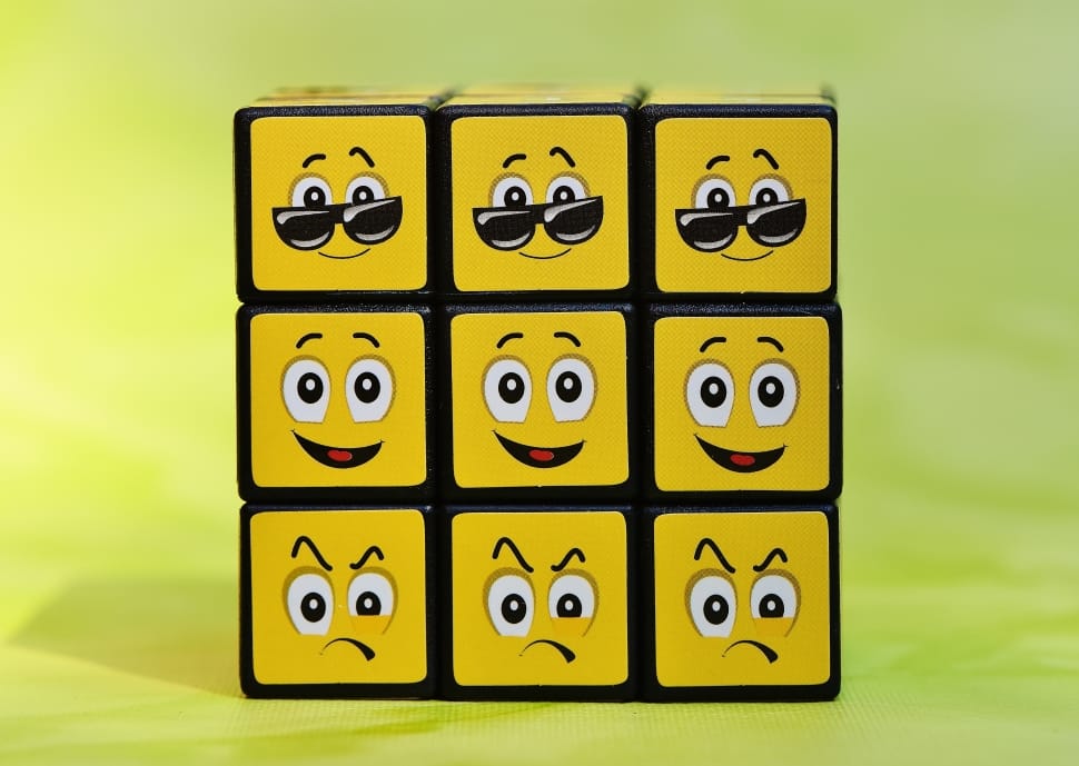emoji 3 by 3 rubik's cube preview