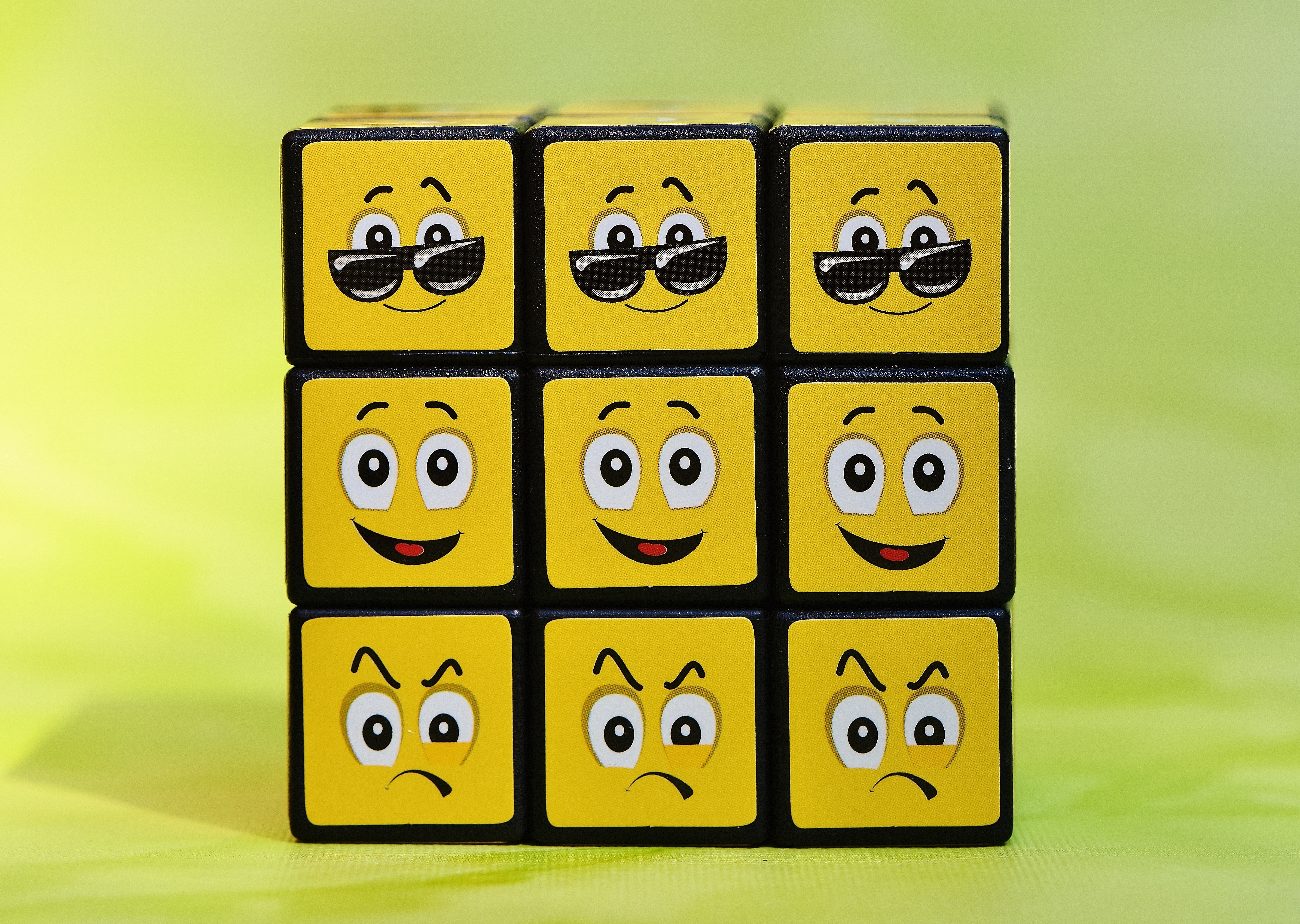 emoji 3 by 3 rubik's cube