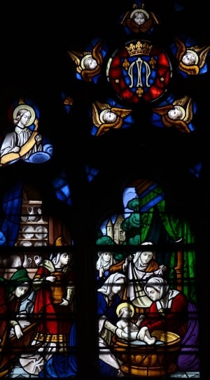 Notre, Dame, France, Cathedral, art and craft, window thumbnail