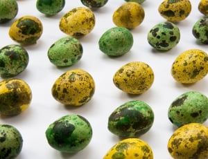 yellow and green easter eggs thumbnail