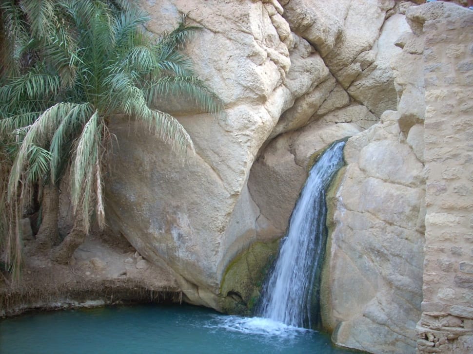 Rocky, Tunisia, Waterfall, Nature, Rocks, waterfall, rock - object preview