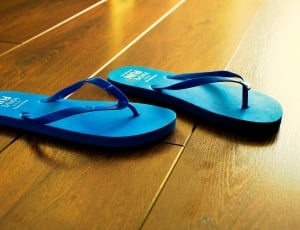 Summer, Blue, Beach, Flip Flops, Sandal, wood - material, blue thumbnail