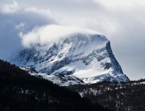 snowy mountain time laps photo thumbnail