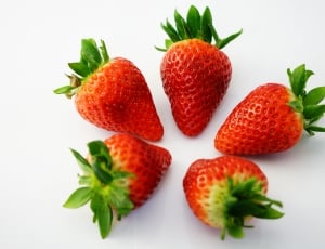 five red strawberry fruit thumbnail