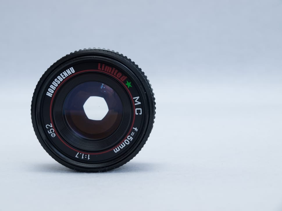 black camera lens preview