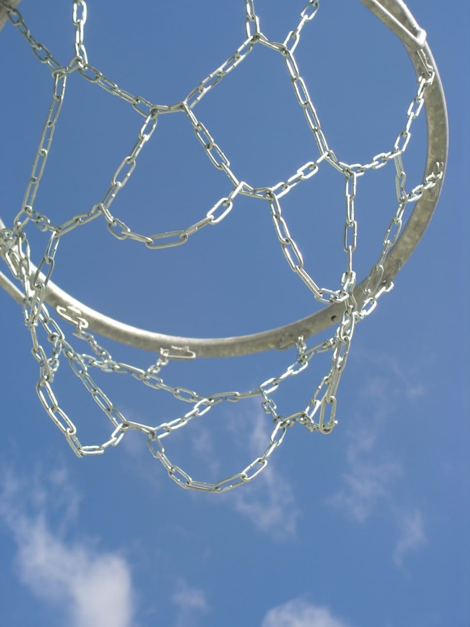 Low angle photography of white basketball hoop preview