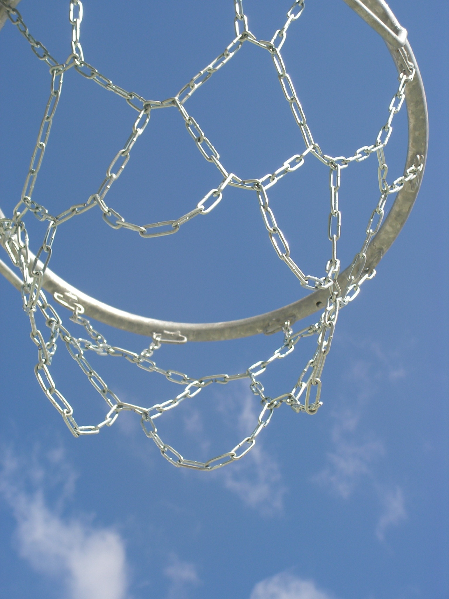 Low angle photography of white basketball hoop