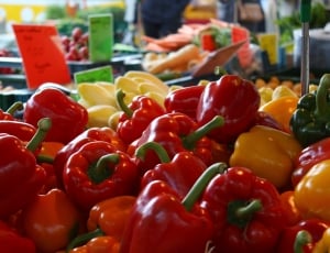 Vegetables, Red Pepper, Market Stall, food and drink, market stall thumbnail