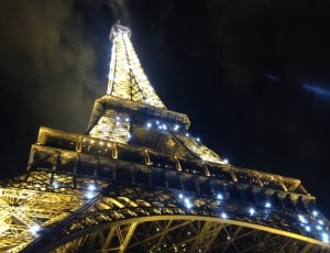 Eiffel Tower, Paris, Lights, France, night, illuminated thumbnail