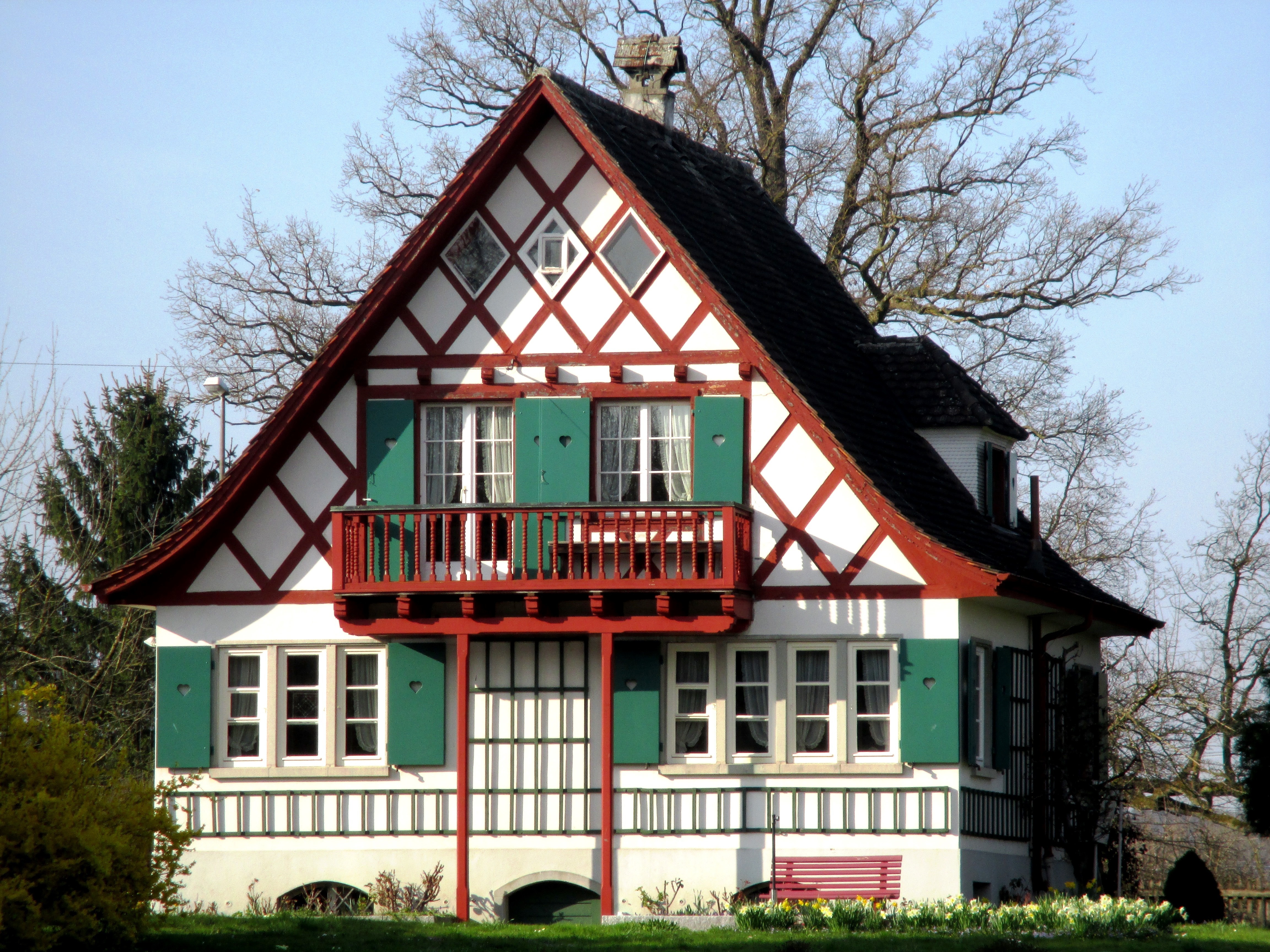 Truss, Fachwerkhaus, Idyllic, Home, house, residential building
