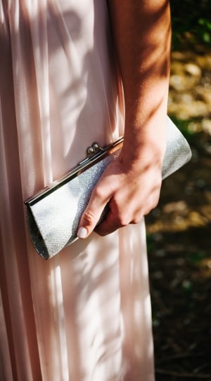 gray glittered purse clutch thumbnail