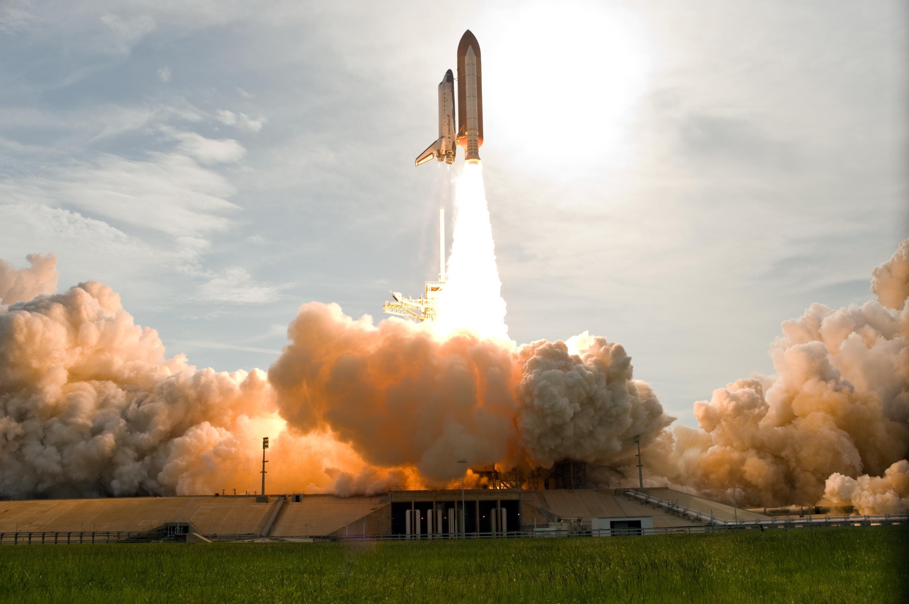 space shuttle rocket launch