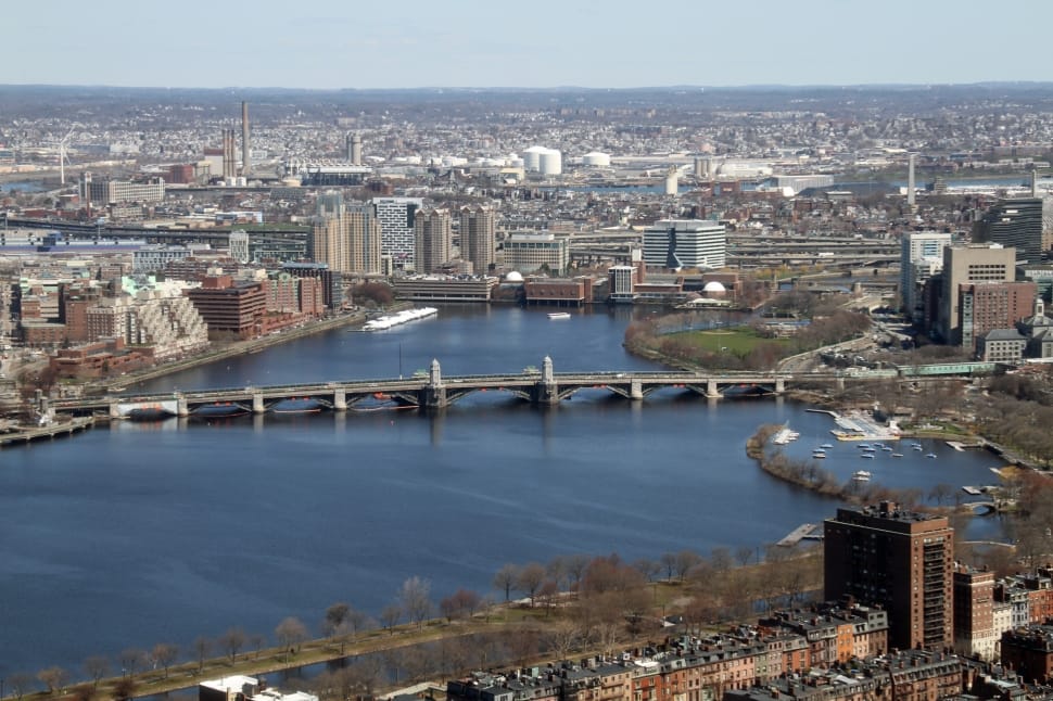 aerial photo of bridge on daytime preview