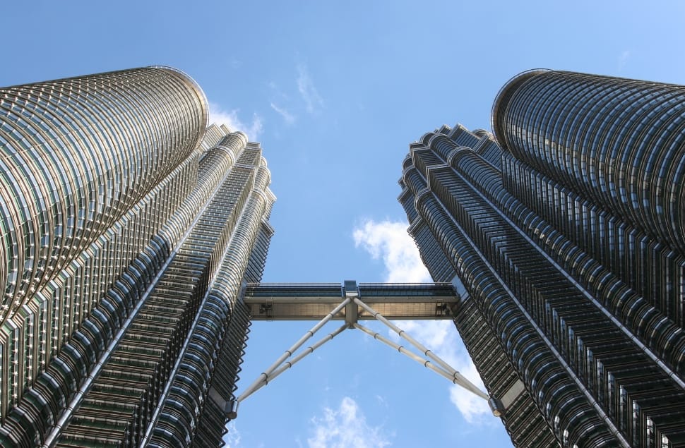 low angle photo of petronas twin tower preview
