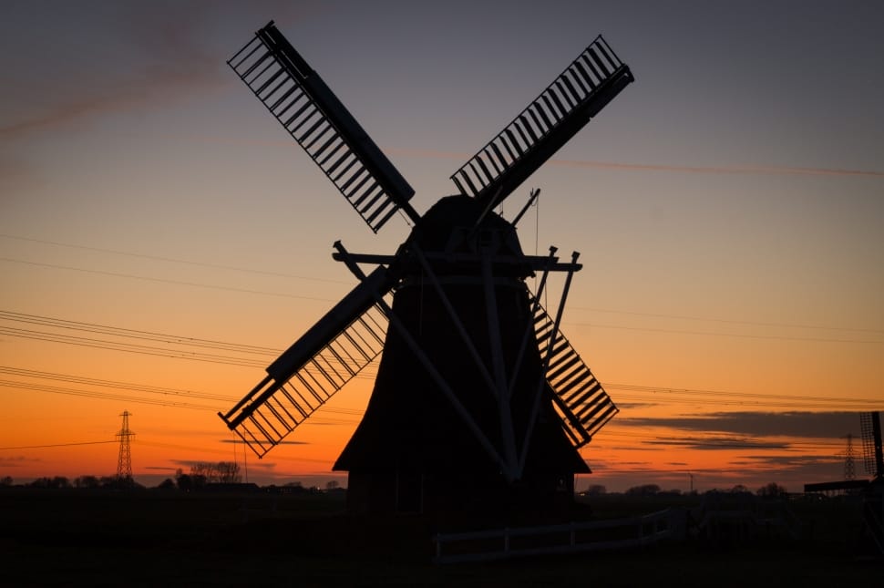 windmill silhouette preview