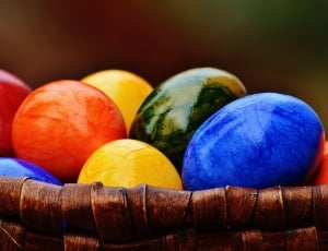 Colorful, Easter, Easter Eggs, multi colored, blue thumbnail