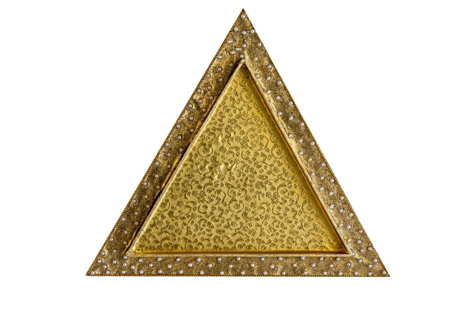 Triangular, Tray, Restaurant, Decorative, triangle shape, single object preview
