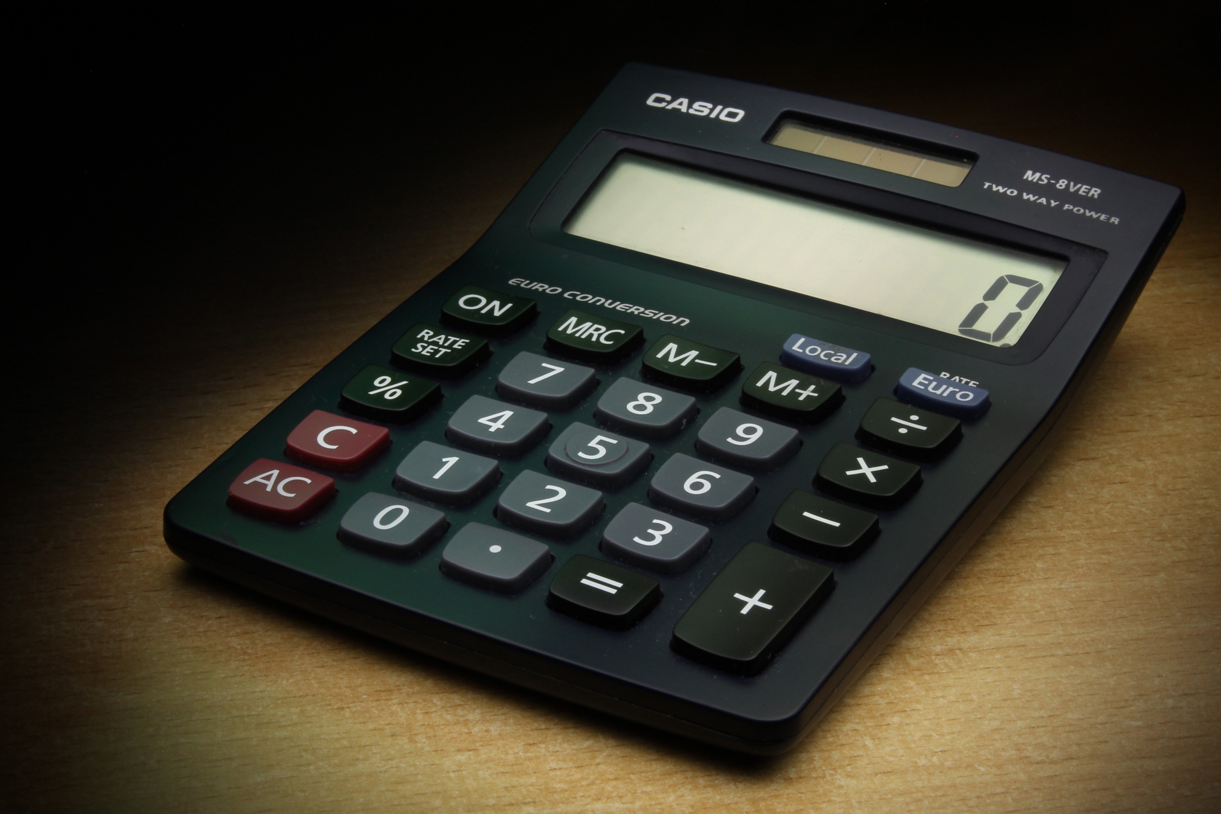 casio black desk calculator