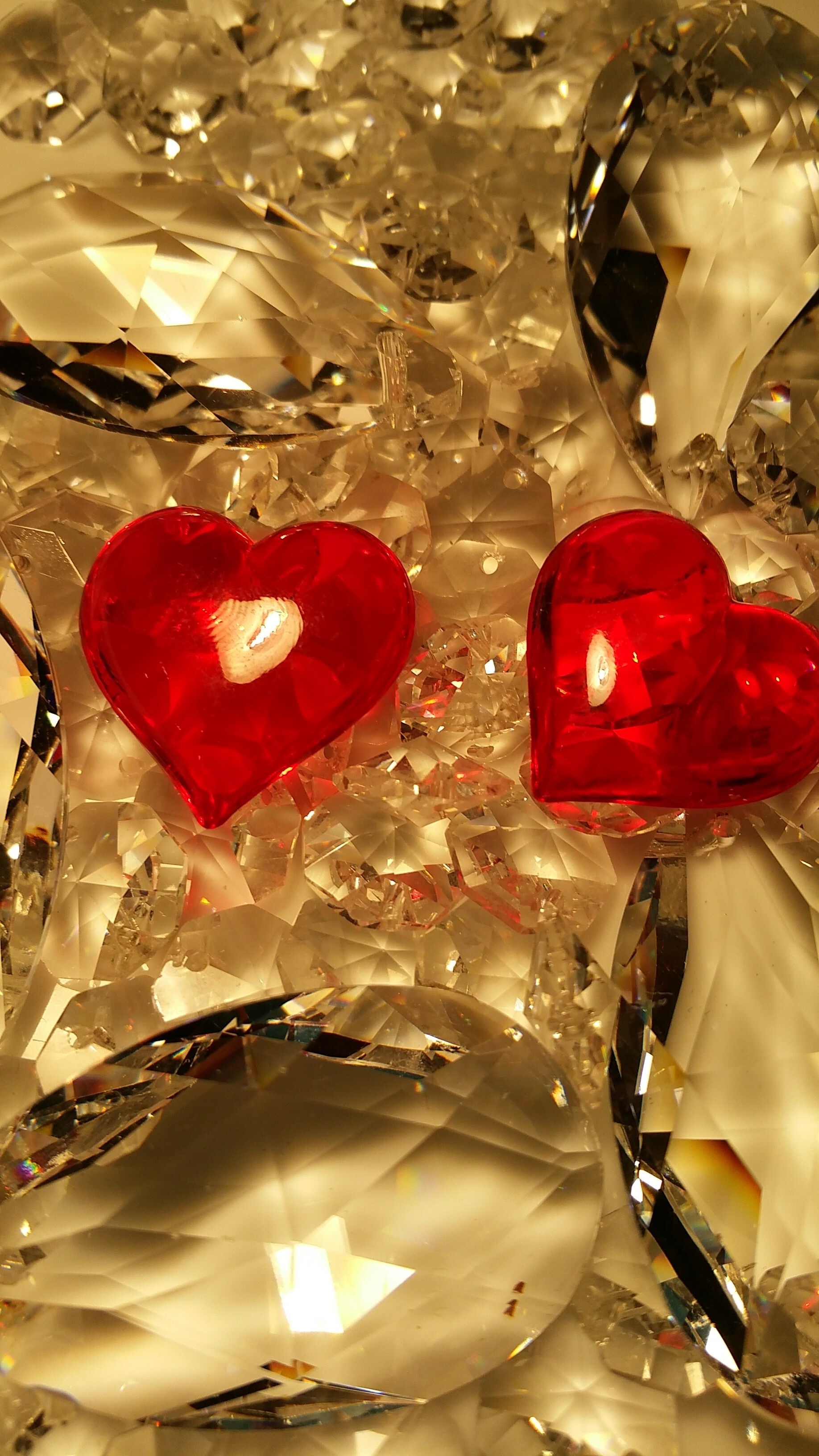 ruby heart and diamond accessories