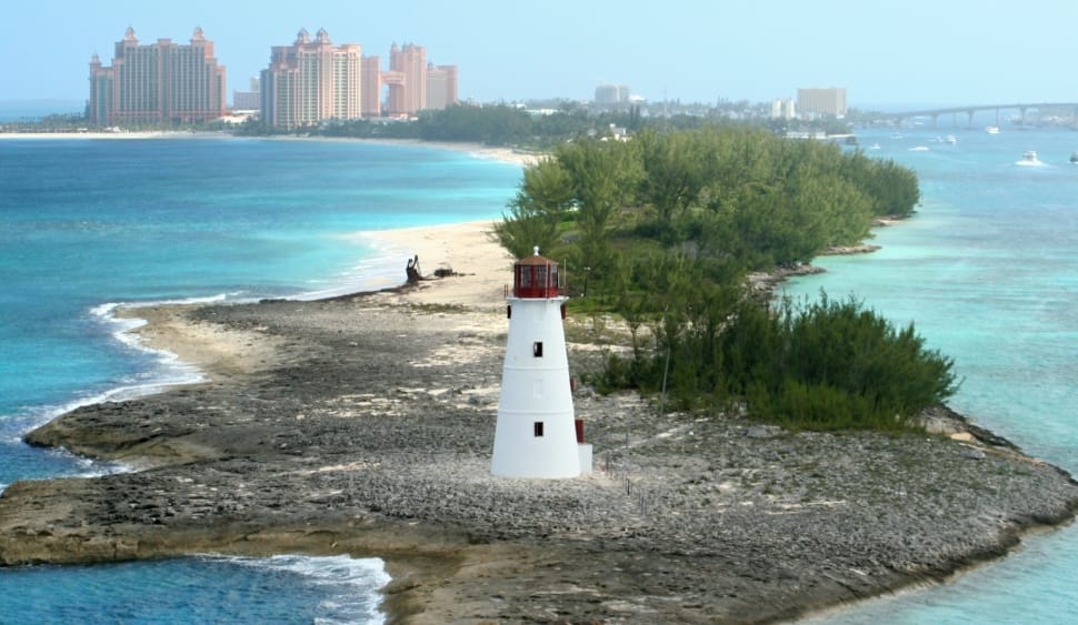 Nassau, Island, Lighthouse, Bahamas, sea, beach preview