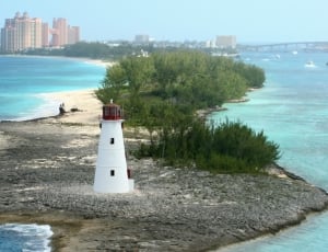 Nassau, Island, Lighthouse, Bahamas, sea, beach thumbnail