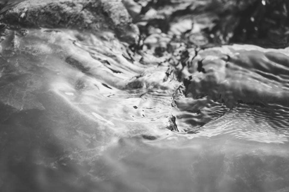 grayscale photography of water preview