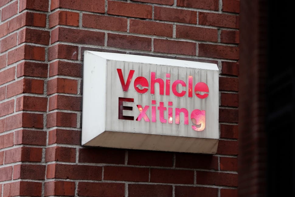 vehicle exiting signage preview