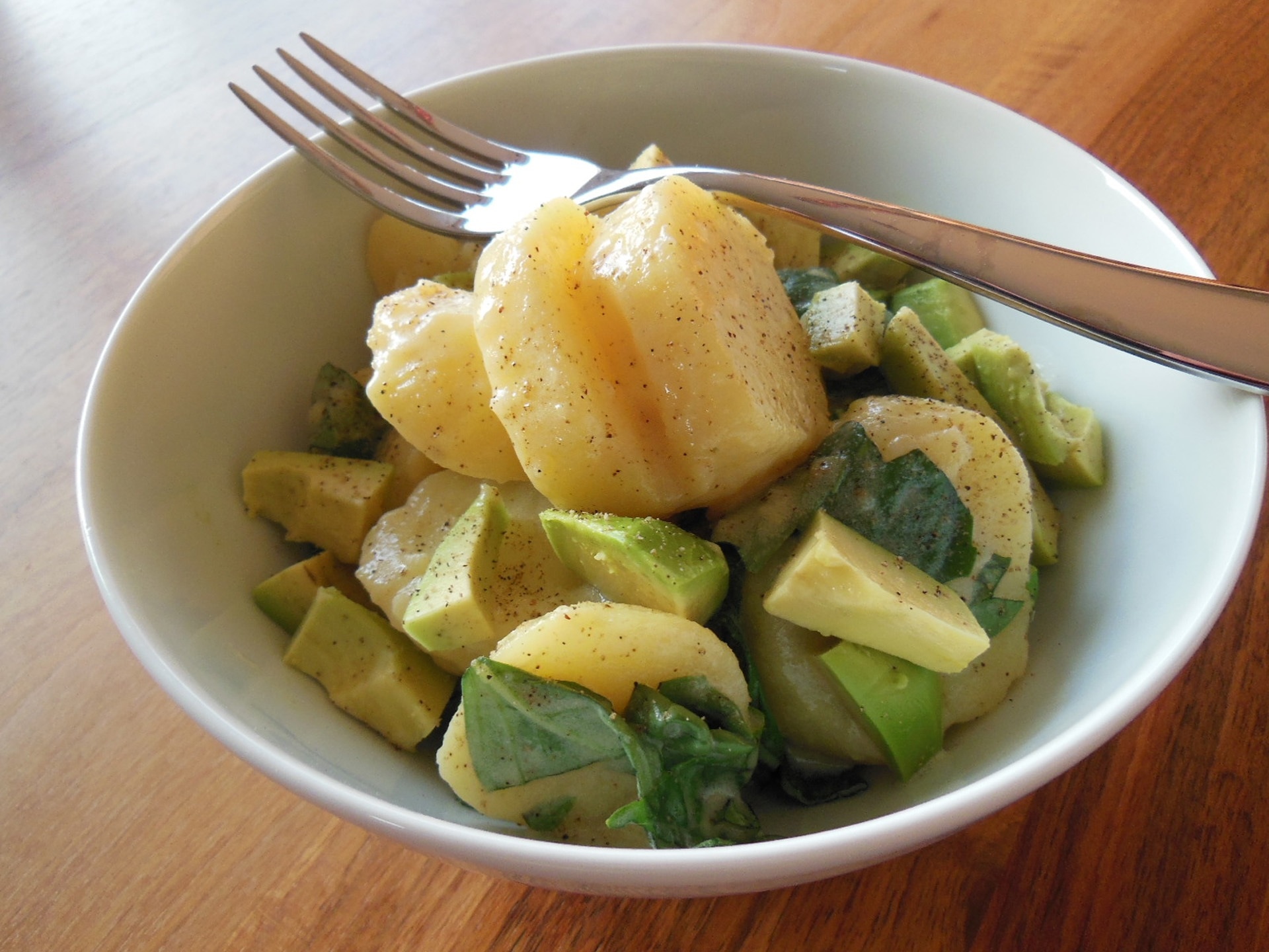 potato and green vegetable salad