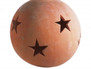 brown clay star cut ball thumbnail